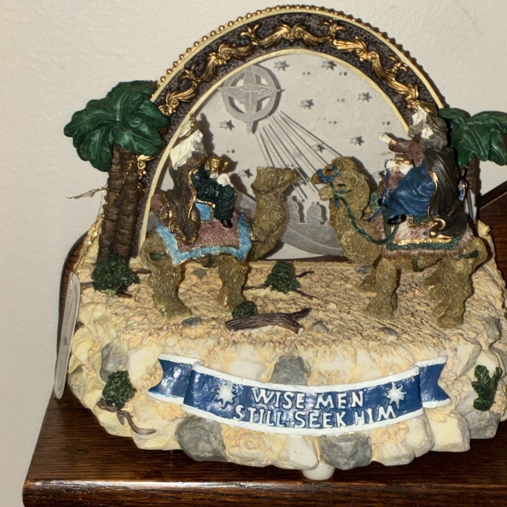 House of Lloyd We Three Kings Lighted Musical 1998 Holiday Seasonal Collectible‎
